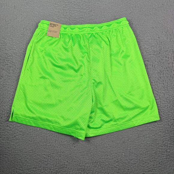 Nike Mens Size S Dri FIT 5" Mesh Basketball Shorts Pockets Neon Green HV1880 398 - Picture 13 of 15